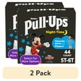 thumbnail image 1 of (2 pack) Pull-Ups Boys' Night-Time Potty Training Pants, 5T-6T (46-60 lbs), 44 Count (Select for More), 1 of 15