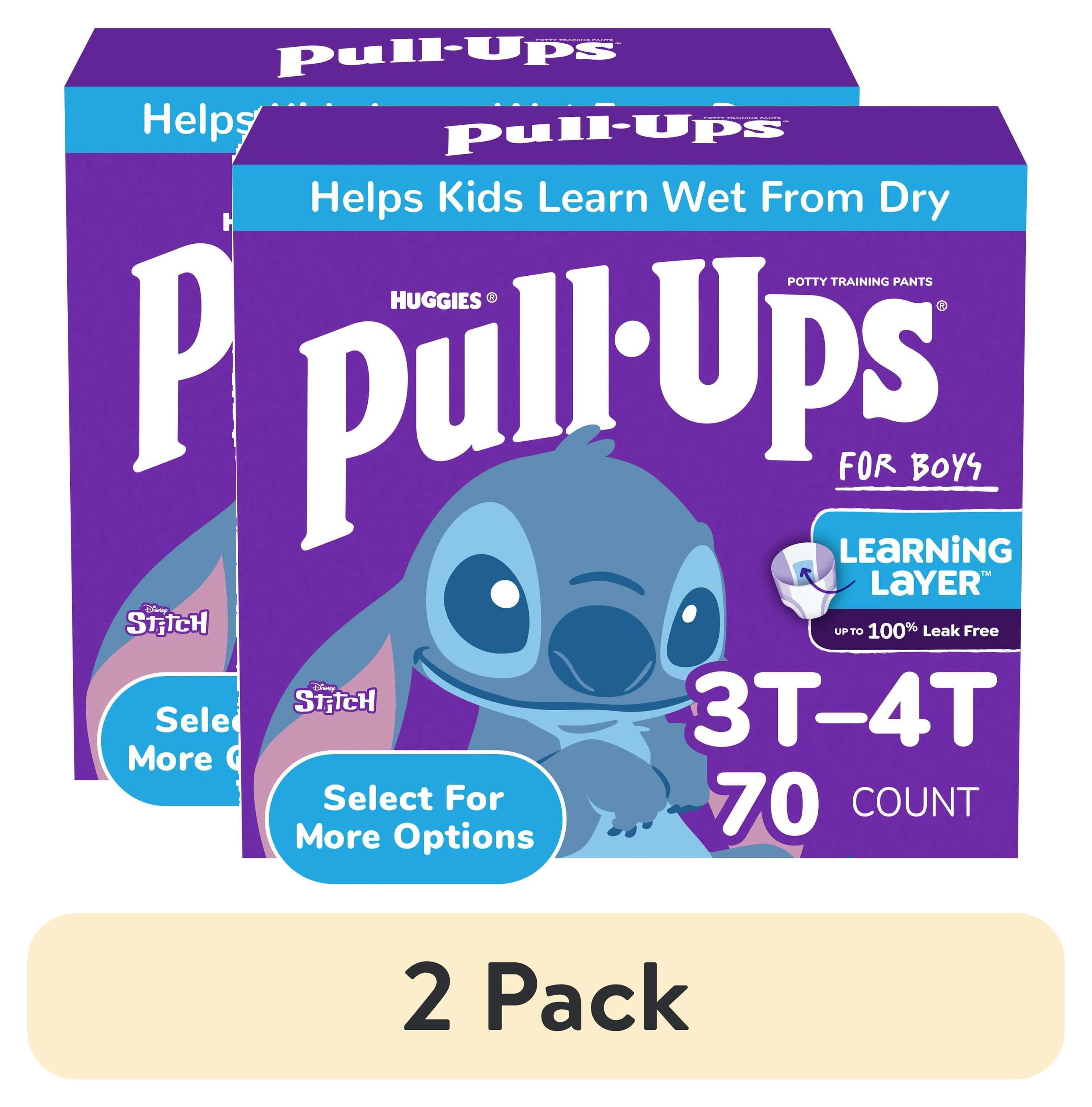 (2 pack) Pull-Ups Boys Potty Training Pants Disney Special Edition, 3T-4T, 70 Count