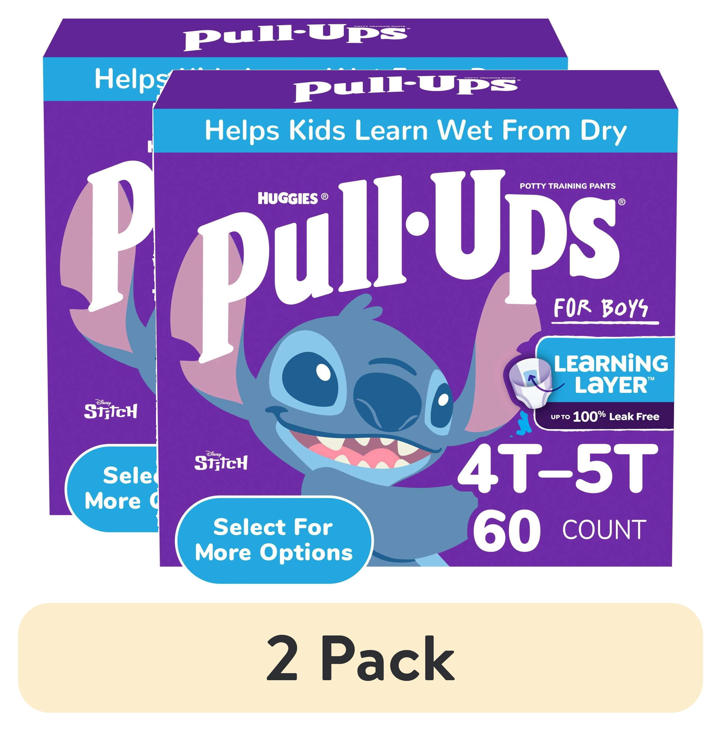 (2 pack) Pull-Ups Boys Potty Training Pants Disney Special Edition, 4T-5T, 60 Count