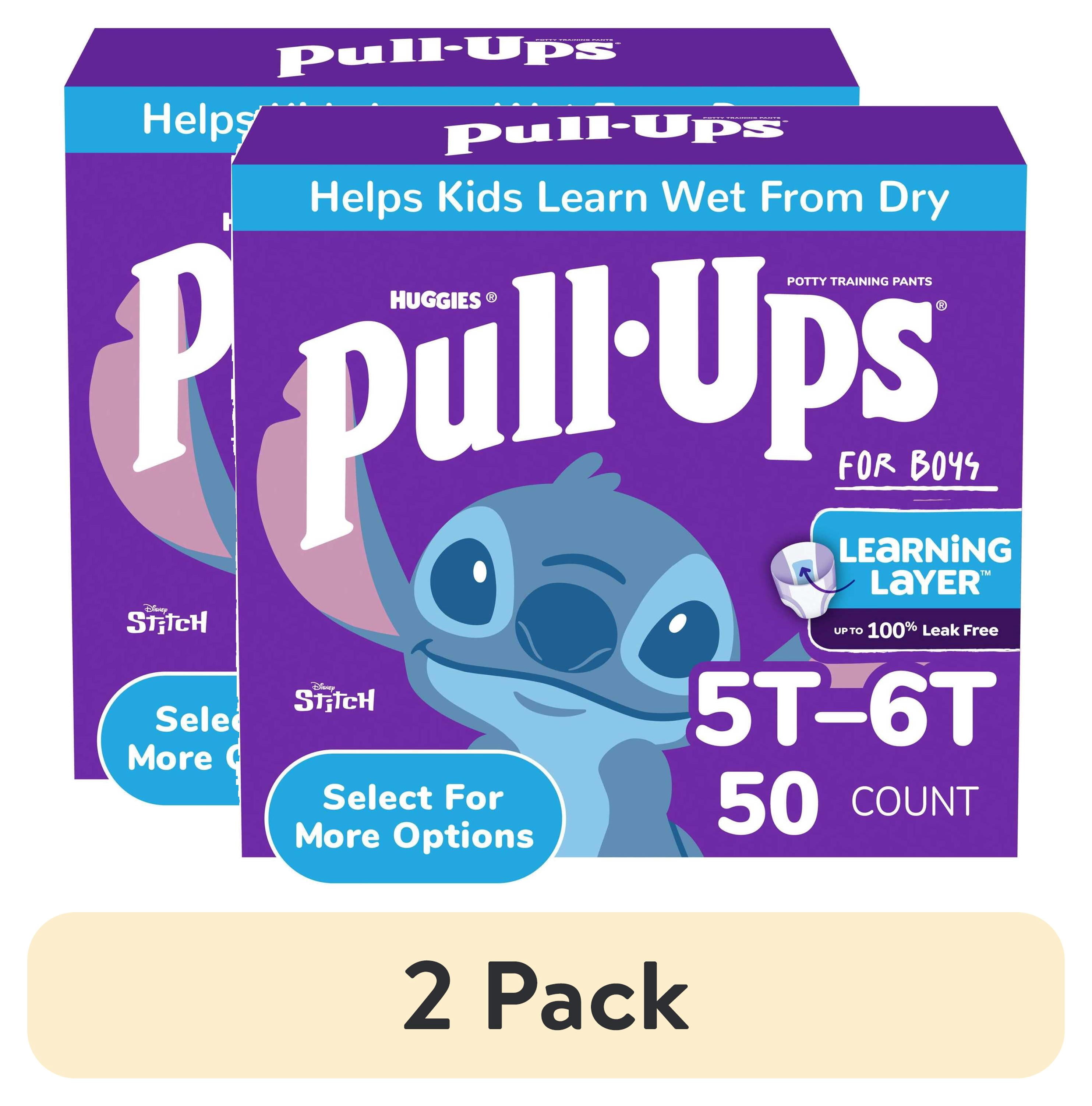 (2 pack) Pull-Ups Boys Potty Training Pants Disney Special Edition, 5T-6T, 50 Count