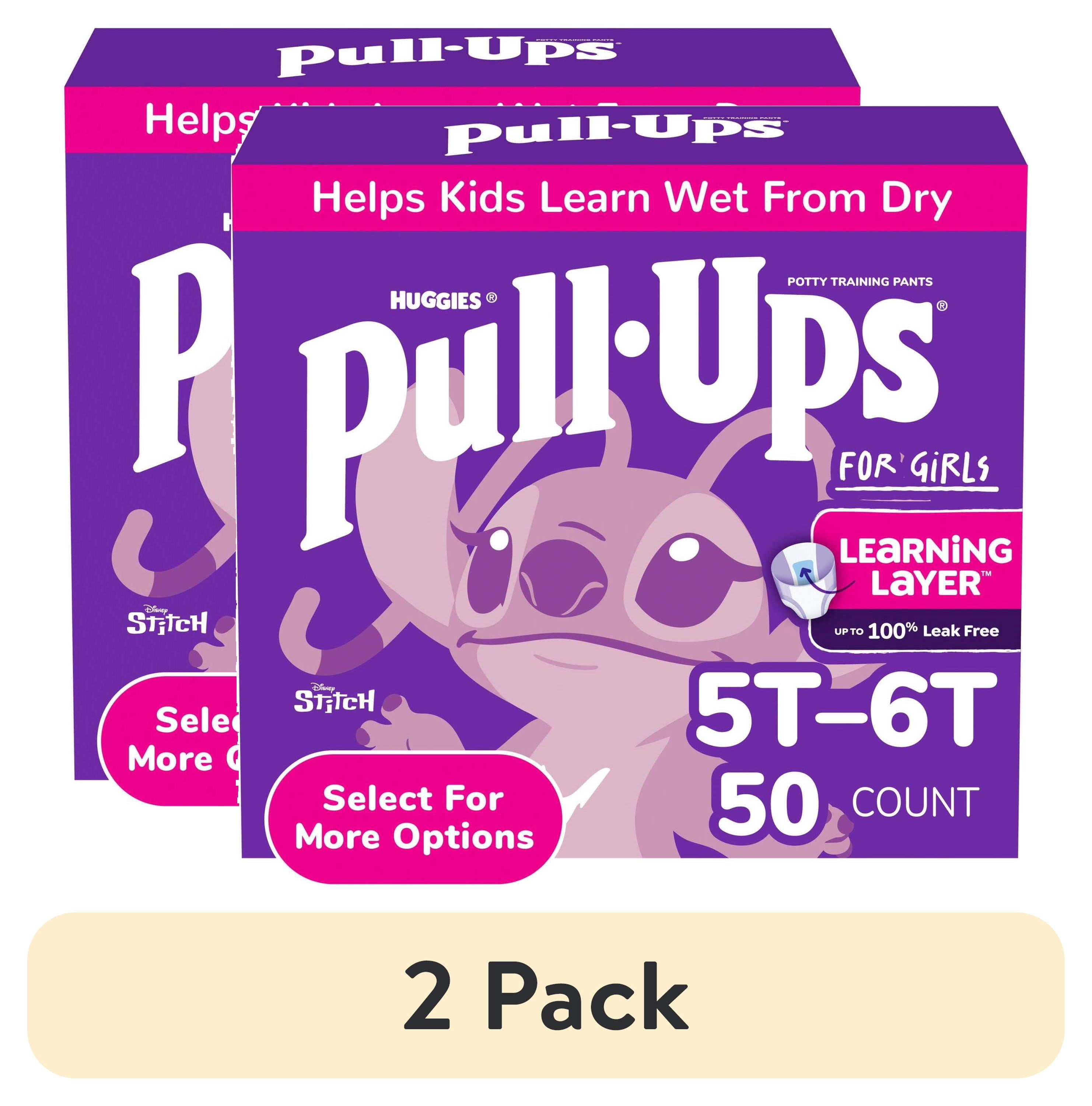 (2 pack) Pull-Ups Girls Potty Training Pants Disney Special Edition, 5T-6T, 50 Count