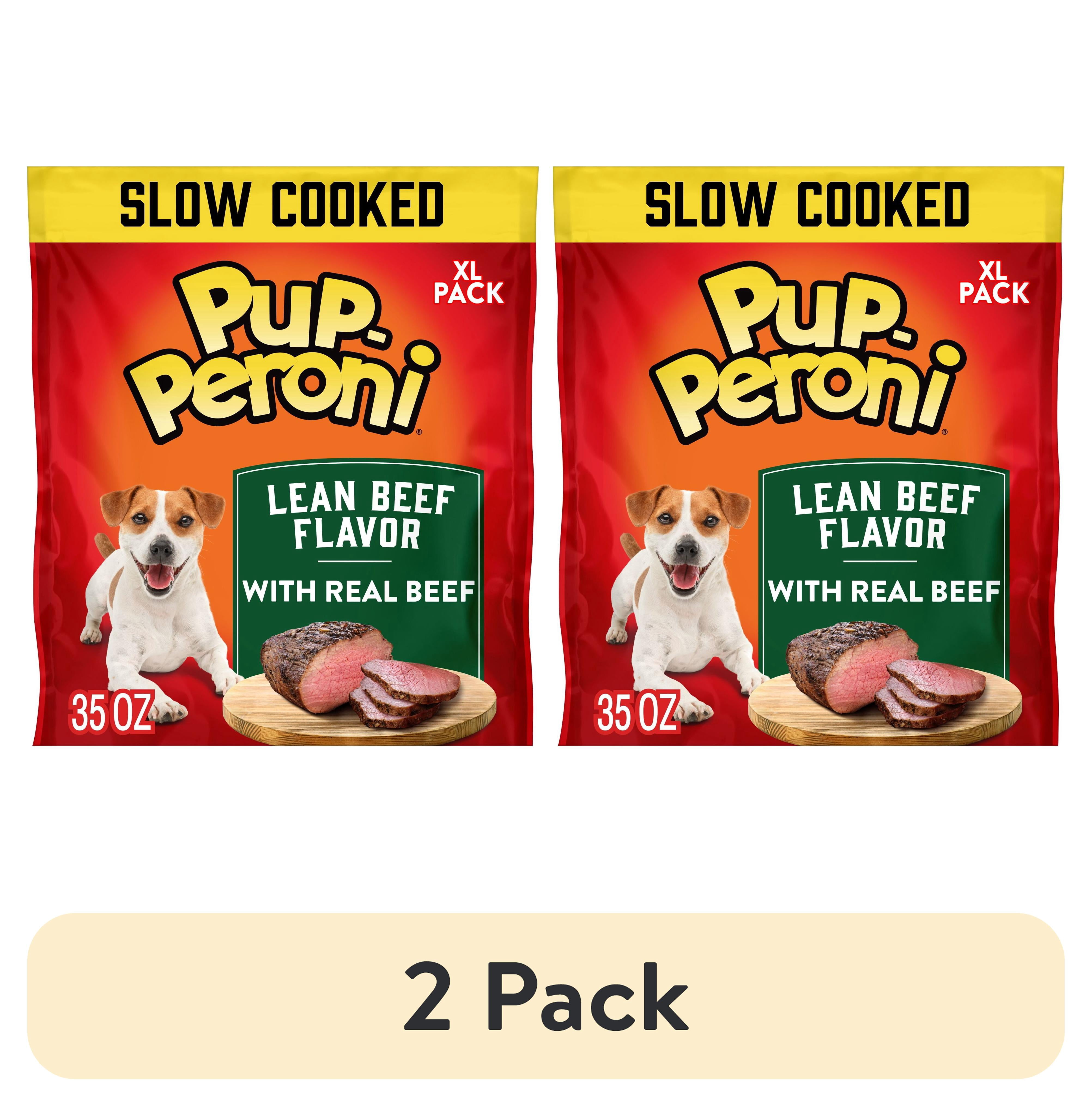(2 pack) Pup Peroni Lean Beef Flavor Dog Treats, 35 oz Bag