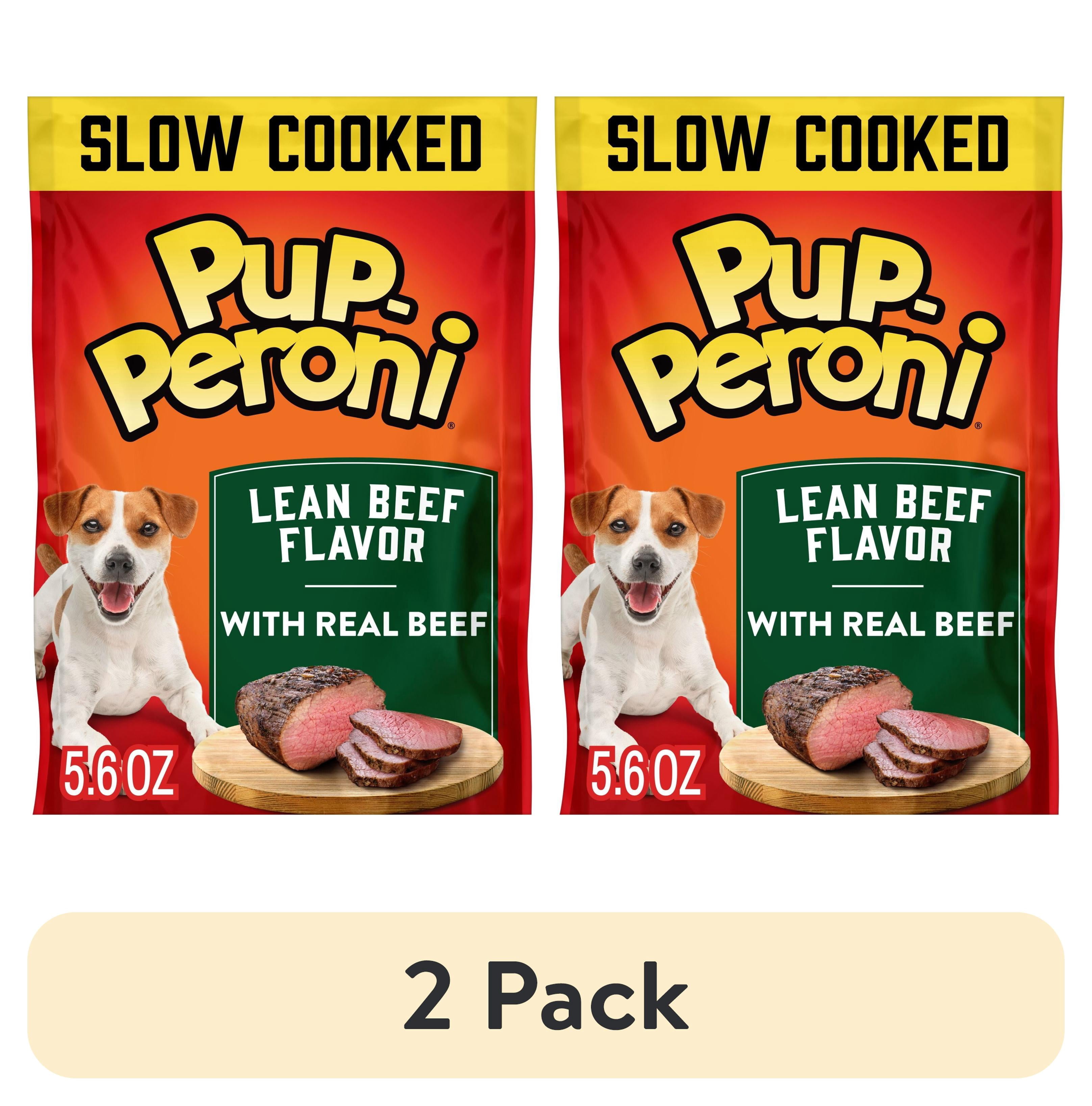 (2 pack) Pup Peroni Lean Beef Flavor Dog Treats, 5.6 oz Bag