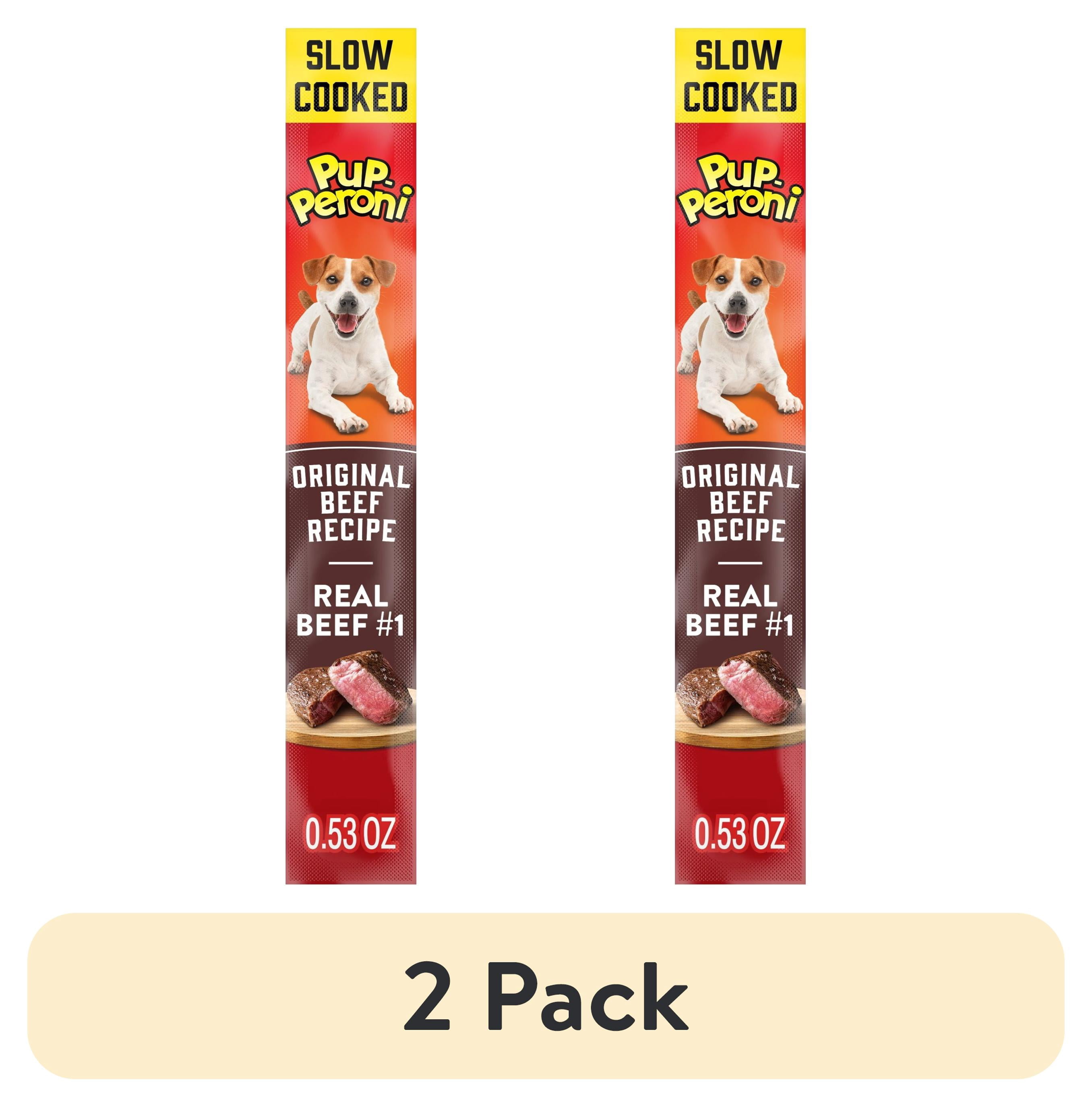 (2 pack) Pup Peroni Original Beef Recipe, Single Dog Treat, .5 oz Stick