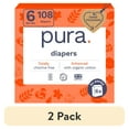 thumbnail image 1 of (2 pack) Pura Sensitive Soft Sustainable Baby Diapers Size 6, 108 Count (Choose Your Size and Count), 1 of 11