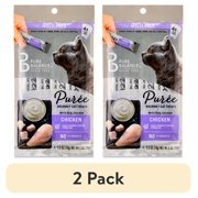 (2 pack) Pure Balance Chicken Puree Gourmet Cat Treats, 0.5 oz, 4 Count