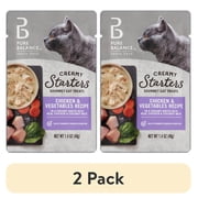 (2 pack) Pure Balance Gourmet Cat Treat Creamy Starters, Chicken & Vegetable Recipe, 1.4 oz