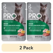 (2 pack) Pure Balance Pro+ Indoor Chicken & Duck Recipe in Broth, 1.4 oz