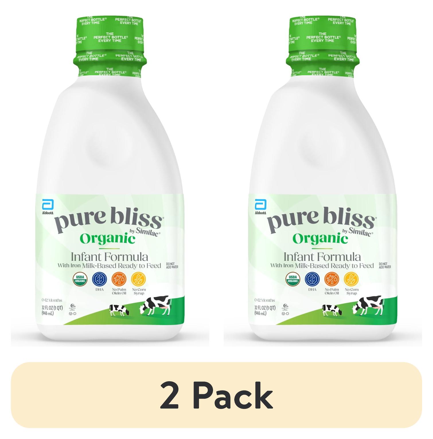 2 Pack Pure Bliss By Similac Organic Baby Formula Ready to Feed USDA 2 Pack Pure Bliss By Similac Organic Baby Formula Ready to Feed USDA