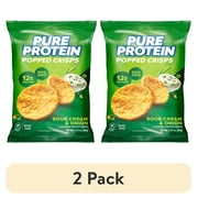(2 pack) Pure Protein, Popped Crisps, Sour Cream and Onion Chips, 1 Count