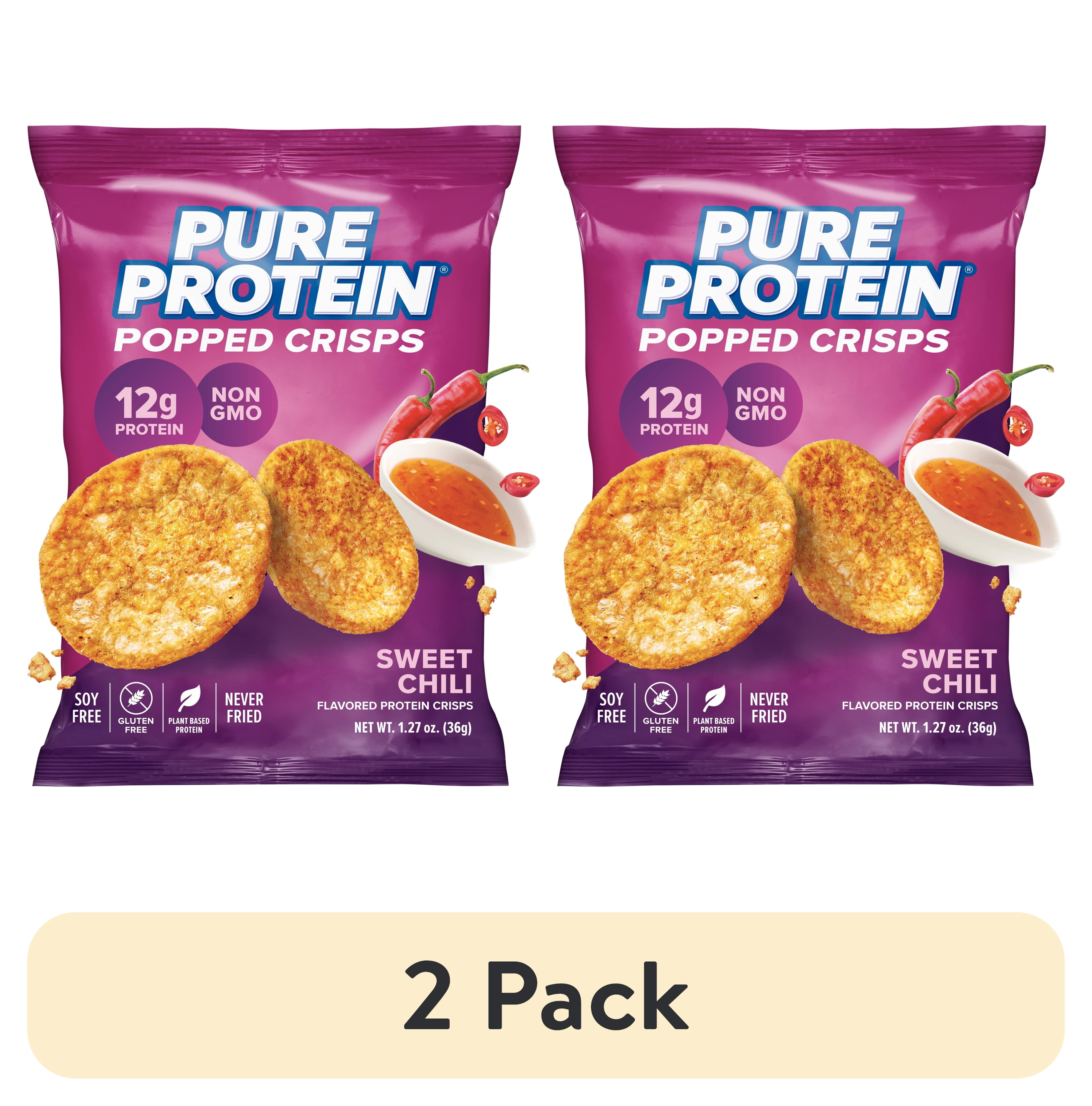 (2 pack) Pure Protein, Popped Crisps, Sweet Chili, 12g Protein, 1.27 oz