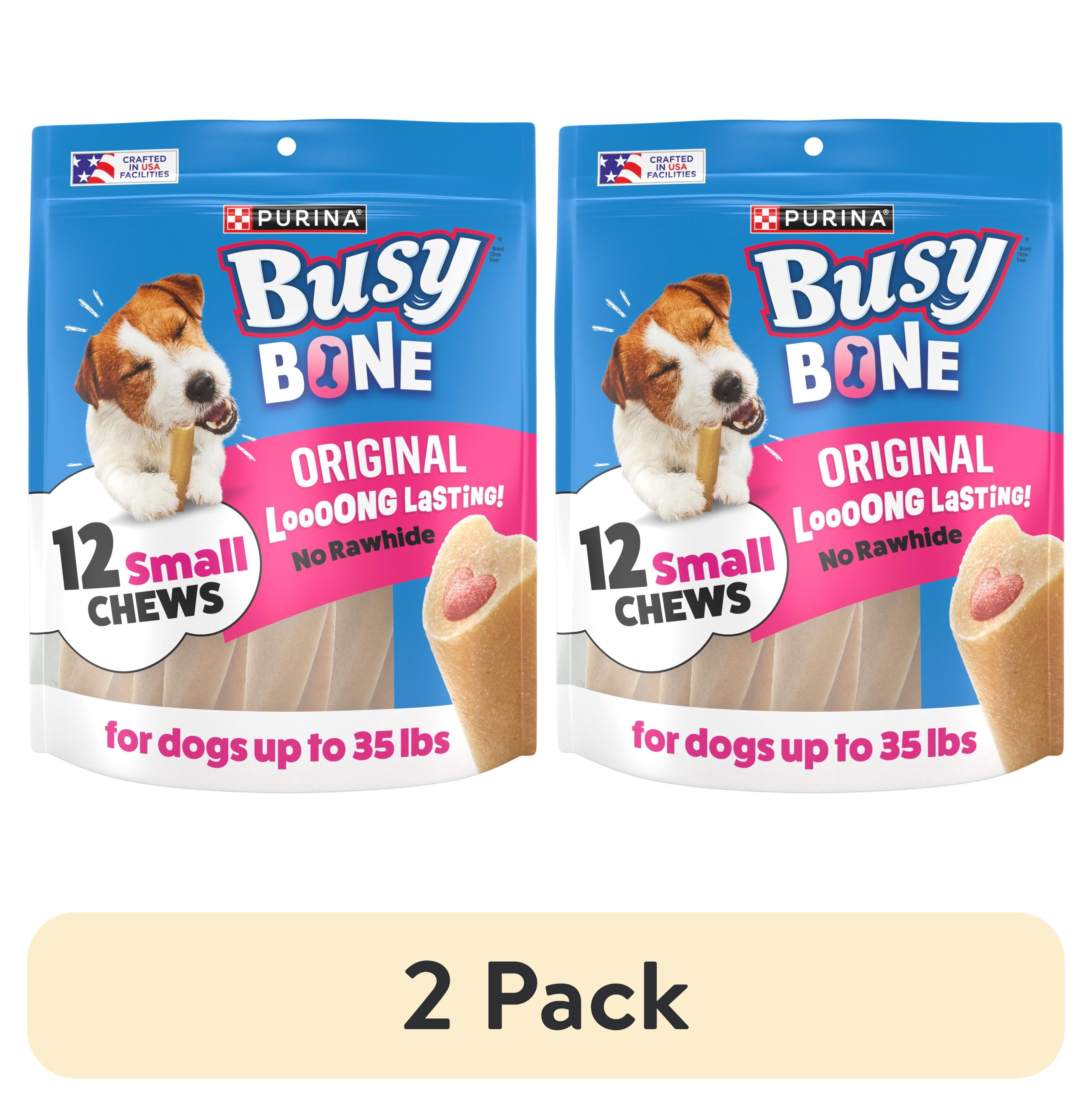 (2 pack) Purina Busy Small Breed Dog Bones, Mini, 12 ct. Pouch