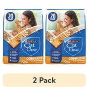 2 pack Purina Cat Chow Complete High Protein Dry Cat Food with Real Chicken, 20 lb Bag