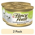 thumbnail image 1 of (2 pack) Purina Fancy Feast Grilled Kitten Food, Wet Cat Food, Salmon Feast in Gravy, 3 oz Can, 24 Pack, 1 of 12