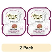 (2 pack) Purina Fancy Feast Petites Kitten Food, Wet Cat Food, Beef & Carrots, 1.4 oz Tubs (12 Pack)