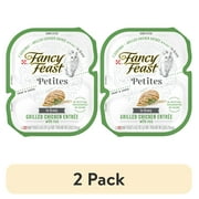 (2 pack) Purina Fancy Feast Petites Grilled Chicken Entrée With Rice In Gravy Gourmet Wet Cat Food Pate