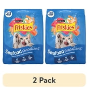 (2 pack) Purina Friskies Dry Cat Food Seafood Sensations With Salmon, Tuna, and Shrimp Flavors, 30 lb Bag