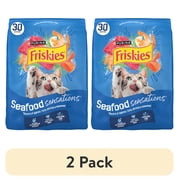 2 pack Purina Friskies Dry Cat Food Seafood Sensations With Salmon, Tuna, and Shrimp Flavors, 30 lb Bag