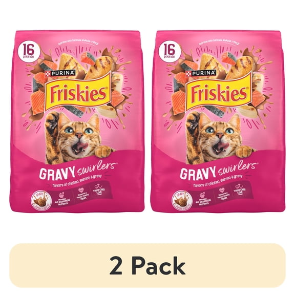 [Multiple Sizes] Friskies Dry Cat Food Gravy Swirlers