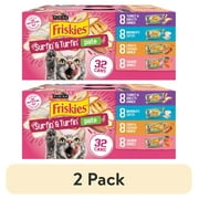 2 pack Purina Friskies Pate Variety Pack, Surfin and Turfin Favorites, Wet Cat Food, 5.5 oz Can