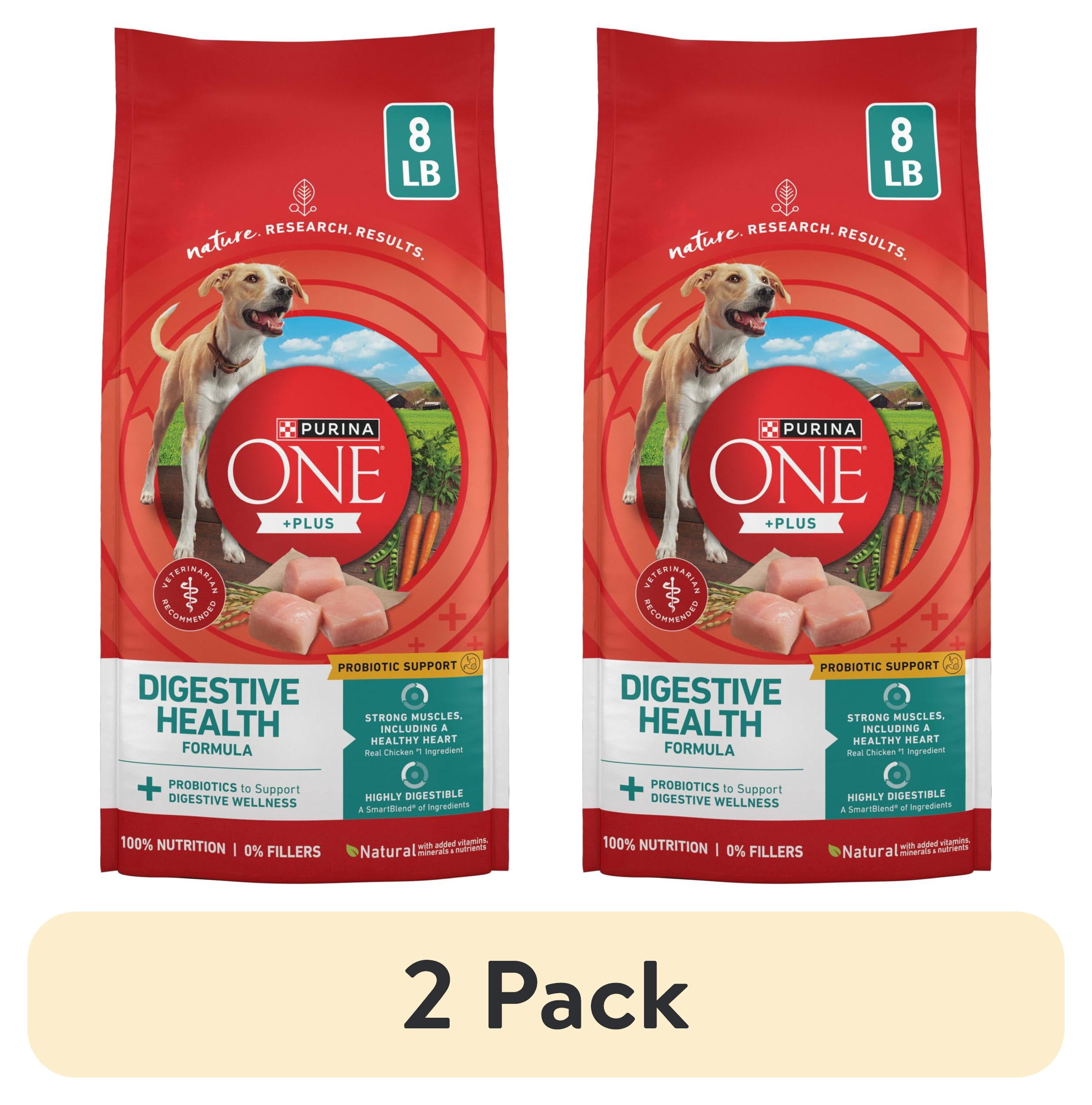 2 pack) Purina One Plus Digestive Health Dry Dog Food with Added