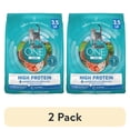 thumbnail image 1 of (2 pack) Purina ONE Plus Natural High Protein Dry Cat Food Salmon and Ocean Whitefish Skin and Coat Health Formula, 3.5 lb Bag, 1 of 13