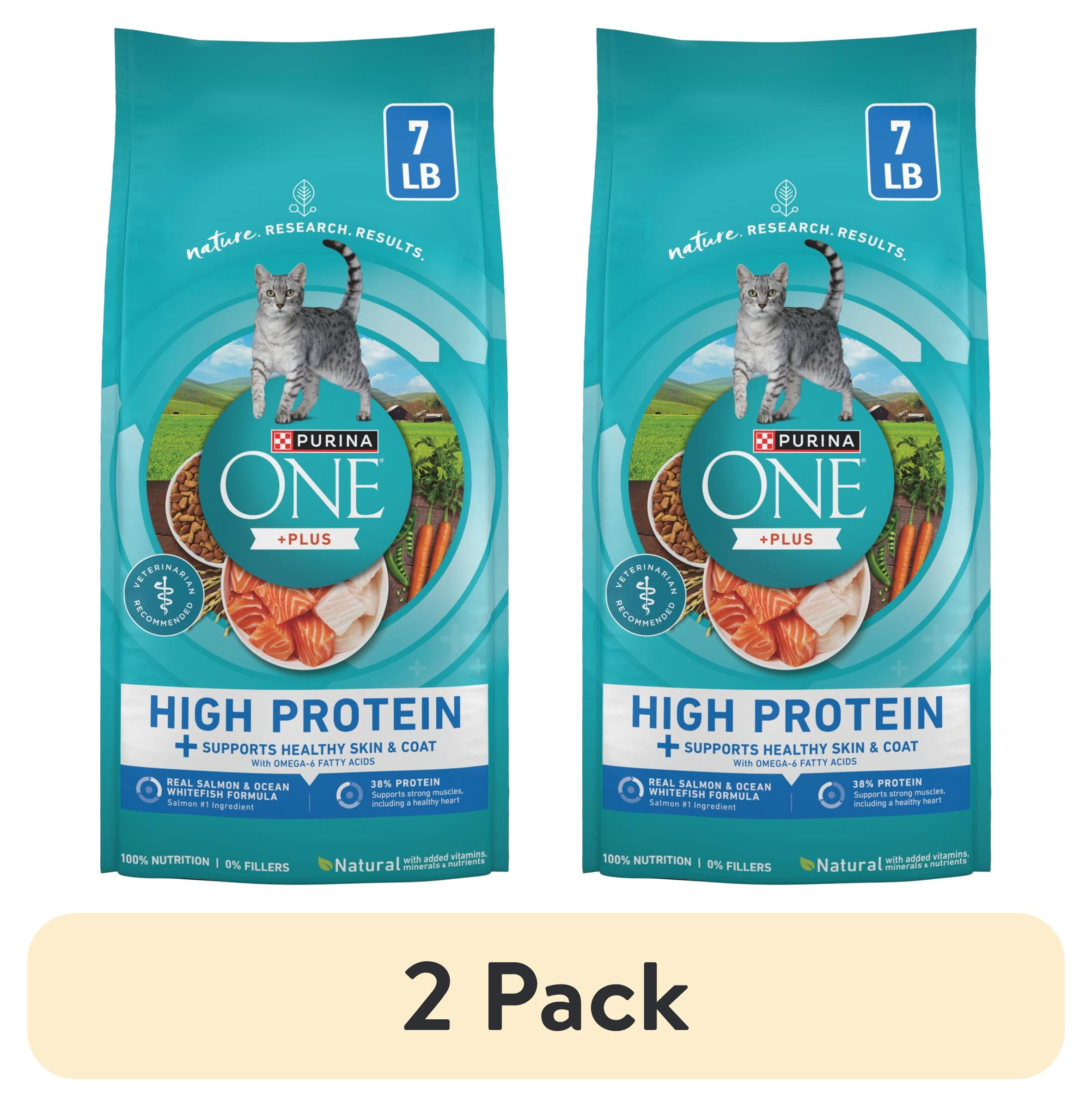 Purina ONE, High Protein Dry Cat Food, Salmon & Whitefish, 22lb