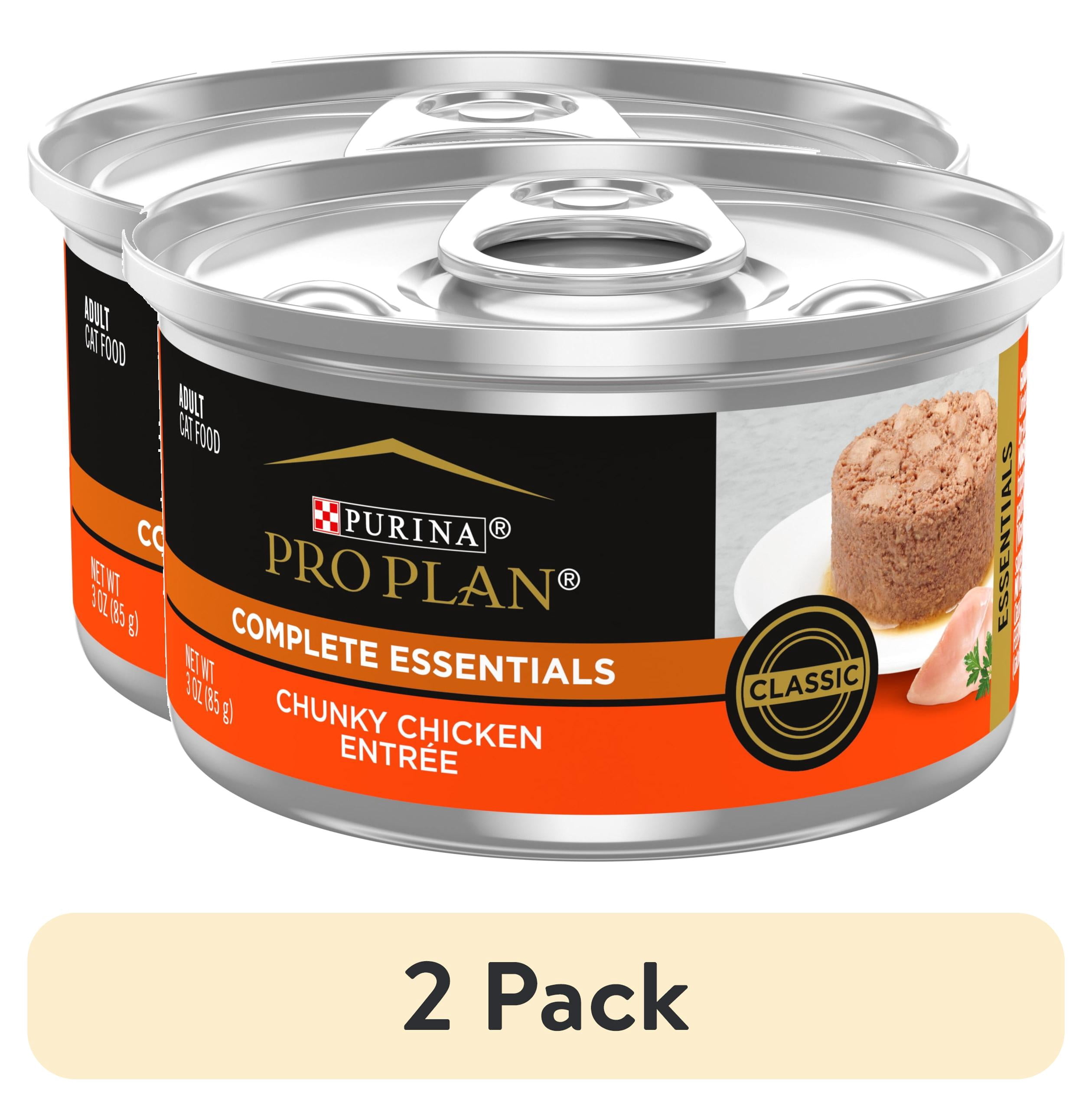 (2 pack) Purina Pro Plan Complete Essentials, Chicken, Wet Cat Food, 3 oz Cans