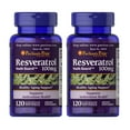 thumbnail image 1 of (2 pack) Puritan's Pride Resveratrol 100 mg-120 Rapid Release Softgels Antioxidant Health, 1 of 6