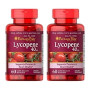 2 pack Puritans Pride Lycopene 40 mg60 Softgels