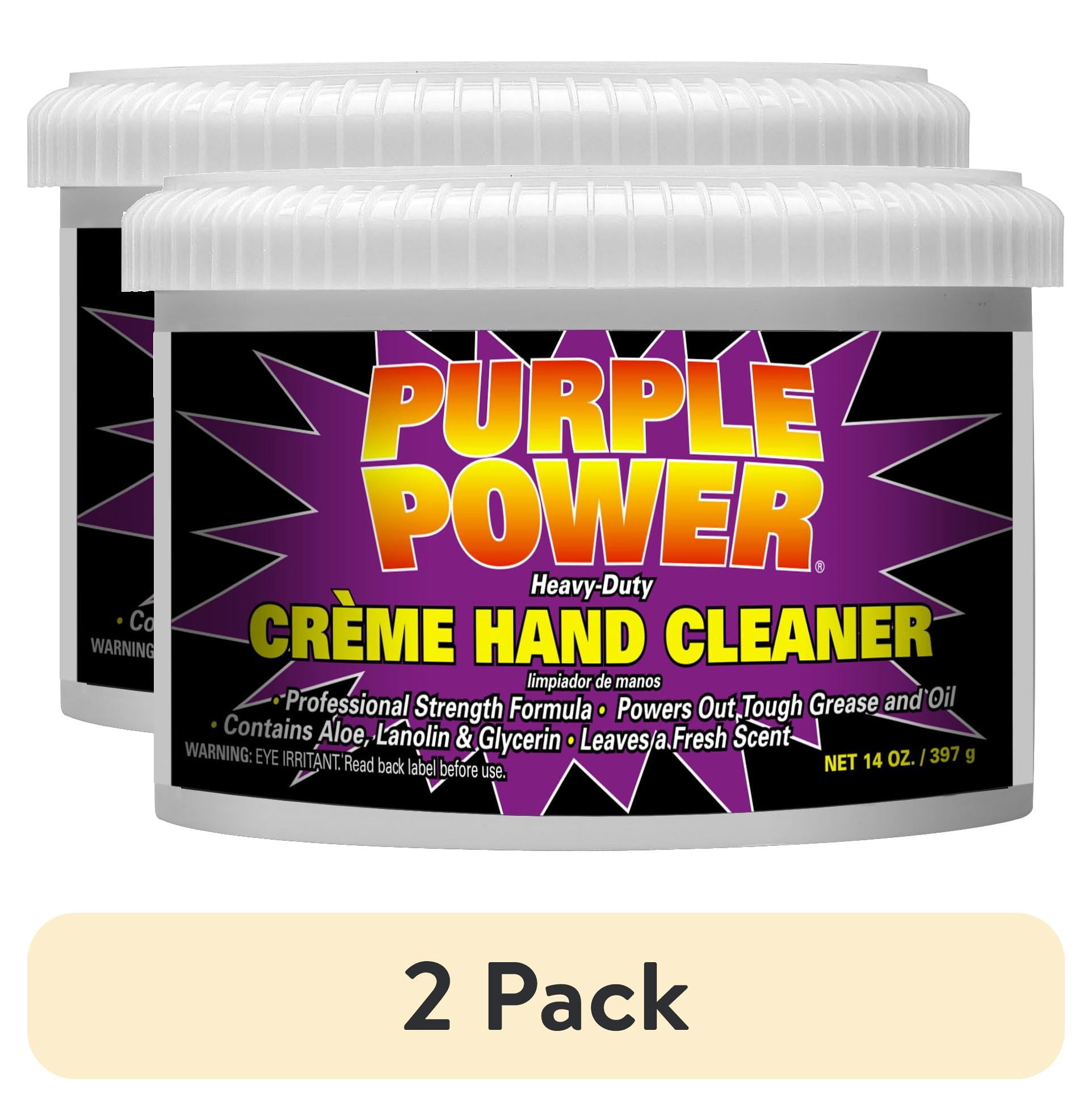 (2 pack) Purple Power Heavy Duty Creme Hand Cleaner, 14 oz