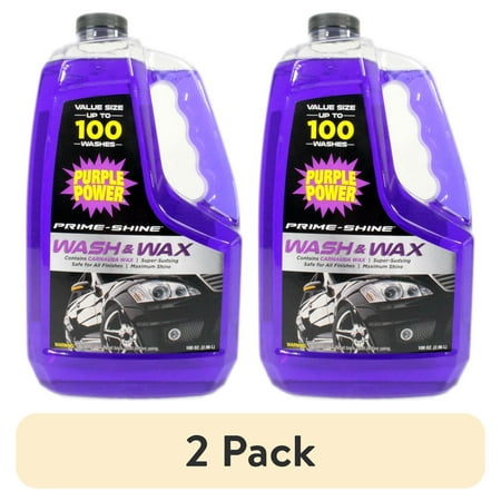 (2 pack) Purple Power Wash & Wax 100 oz Automotive Cleaner with Carnauba Wax