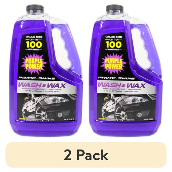 (2 pack) Purple Power Wash & Wax 100 oz Automotive Cleaner with Carnauba Wax