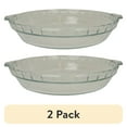 thumbnail image 1 of (2 pack) Pyrex Basics 9.5 inch Round Glass Pie Plate, 1 of 3