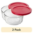 thumbnail image 1 of (2 pack) Pyrex Simply Store 4 Cup Glass Bowl Value Pack, Set of 2, 1 of 12