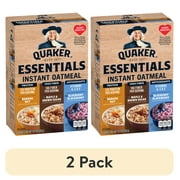 (2 pack) Quaker Essentials Instant Oatmeal, Variety Pack 10.28 oz, 6 Count