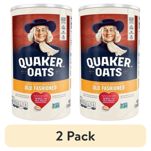 (2 pack) Quaker Oats Heart Healthy Old Fashioned Oats - 42oz (Pack of 3)