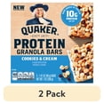 thumbnail image 1 of (2 pack) Quaker Protein Granola Bars, Cookies & Cream, 1.41 oz, 5 Count, 1 of 9