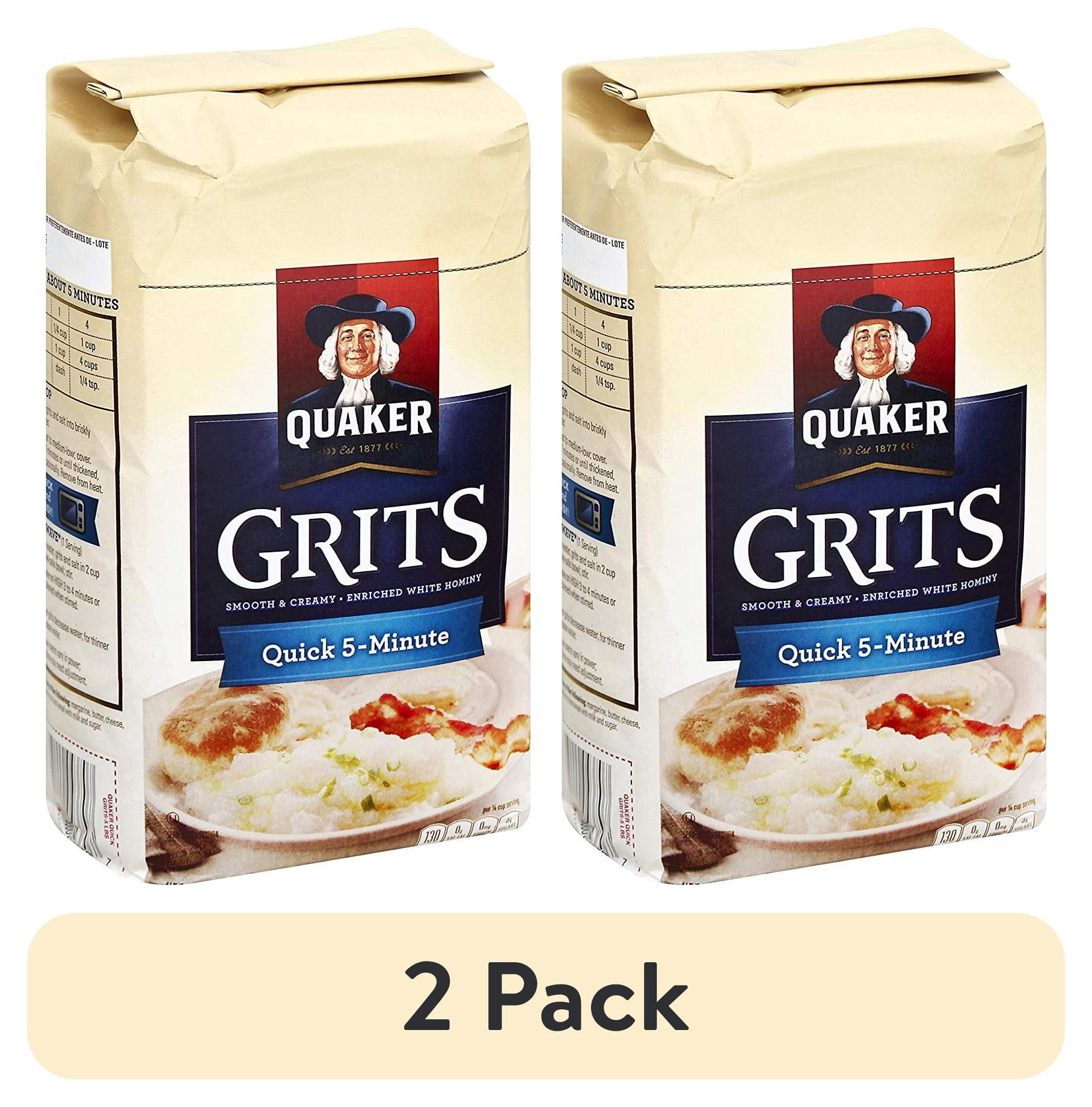 (2 pack) Quaker, Quick 5-Minute Grits, 80 oz Box