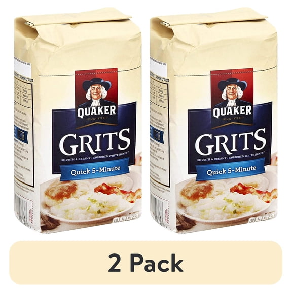 (2 pack) Quaker, Quick 5-Minute Grits, 80 oz Box