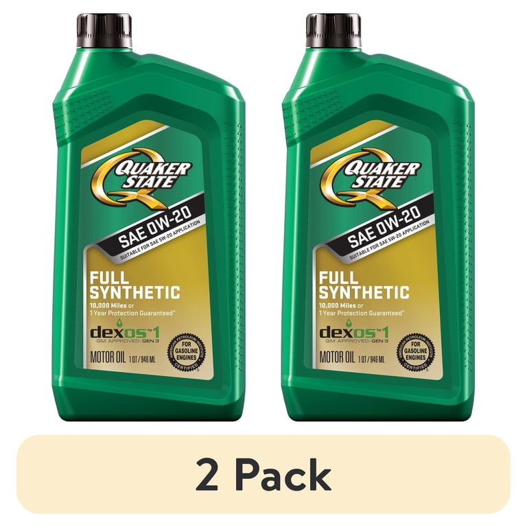 Quaker State Full Synthetic 0W-20 Motor Oil - Fuel Economy
