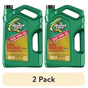 2 pack Quaker State Full Synthetic High Mileage 10W-30 Motor Oil, 5 Quart