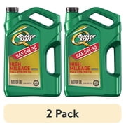 2 pack Quaker State Full Synthetic High Mileage 5W-30 Motor Oil, 5 Quart