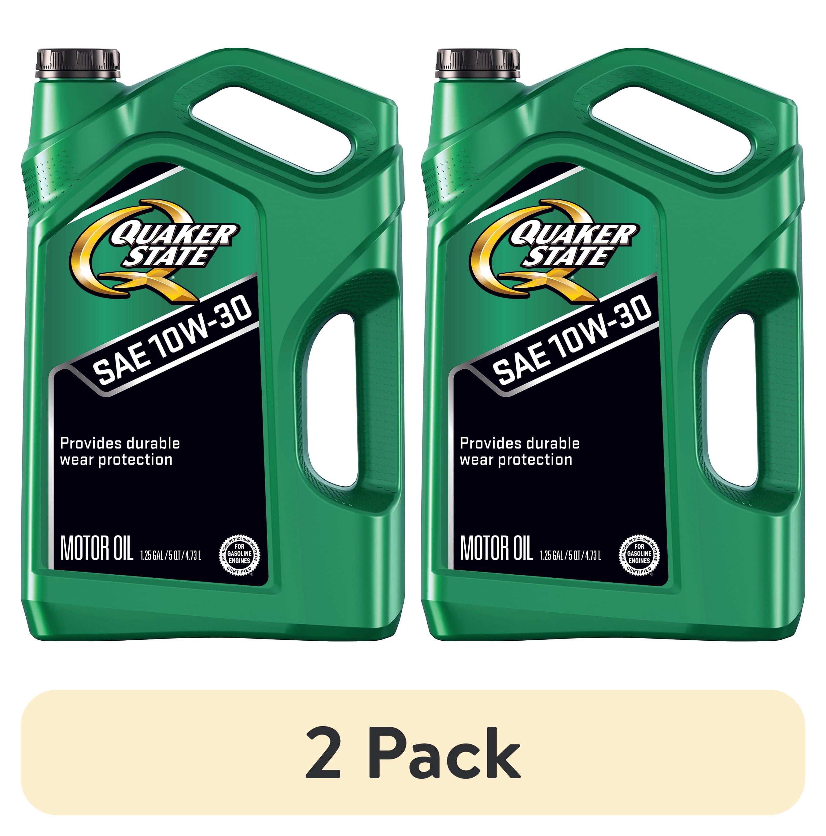 (2 pack) Quaker State Motor Oil, 10W-30, 5 Quart