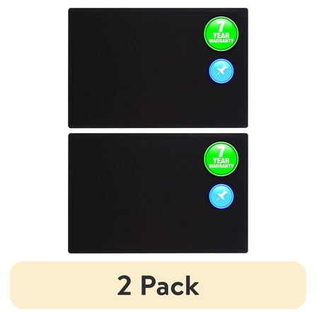 Quartet Oval Office Fabric Bulletin Board, 3' x 2', Frameless, Black