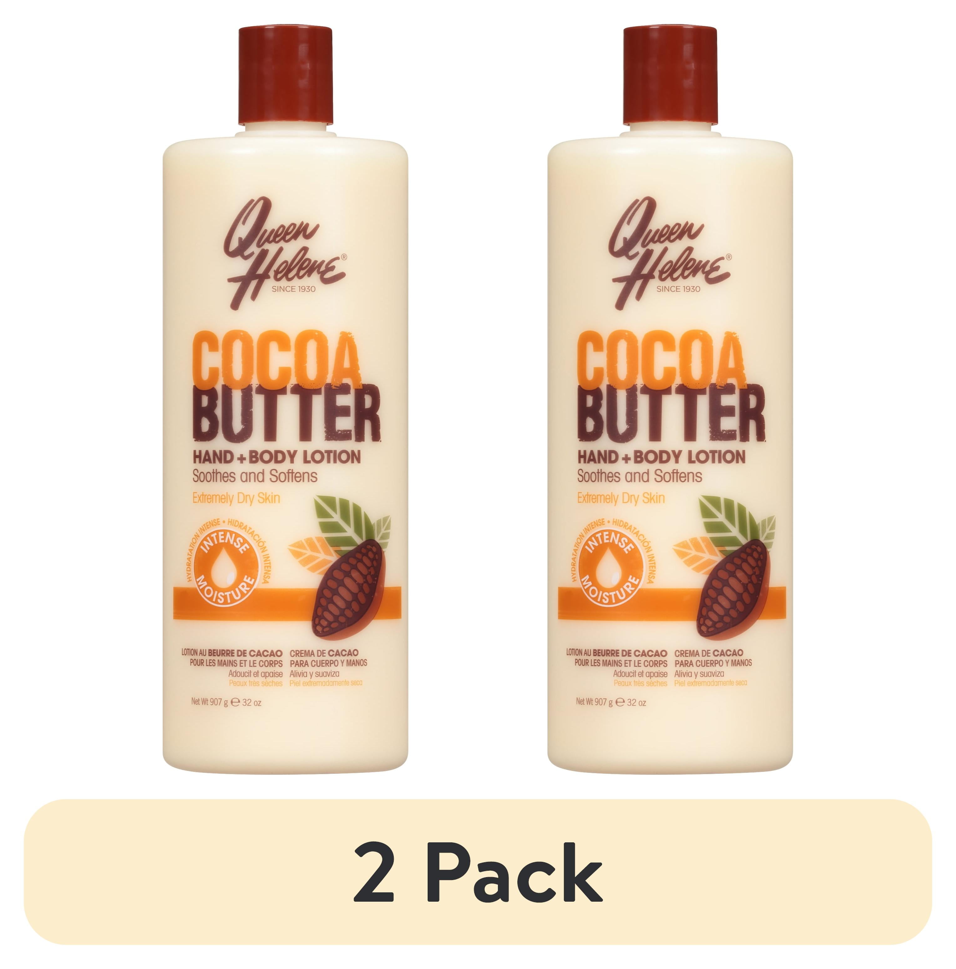 (2 pack) Queen Helene Cocoa Butter Hand & Body Lotion for Dry Skin, 32 oz