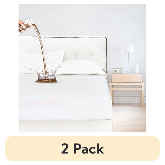 (2 pack) Queen Size Waterproof Mattress Protector,Ultra-Soft Smooth Breathable Mattress Cover