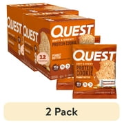 (2 pack) Quest Protein Cookie, Peanut Butter, 15g Protein, 12 Ct
