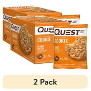 (2 pack) Quest Protein Cookie, Peanut Butter, 15g Protein, 12 Ct