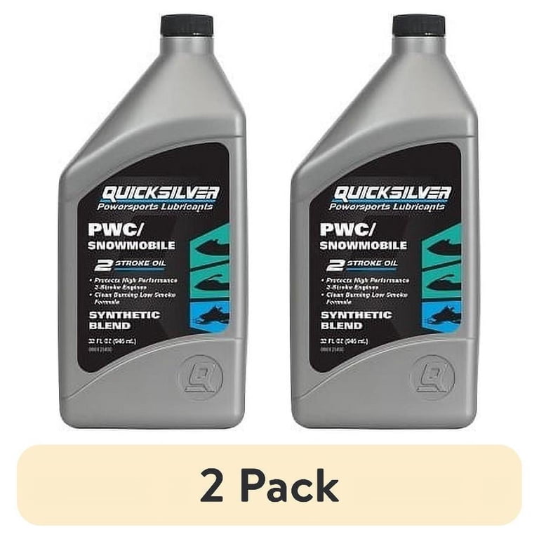 Quicksilver　ジャーセミ　L Quicksilver 8M0169033 Synthetic Blend 2-Stroke Engine Oil